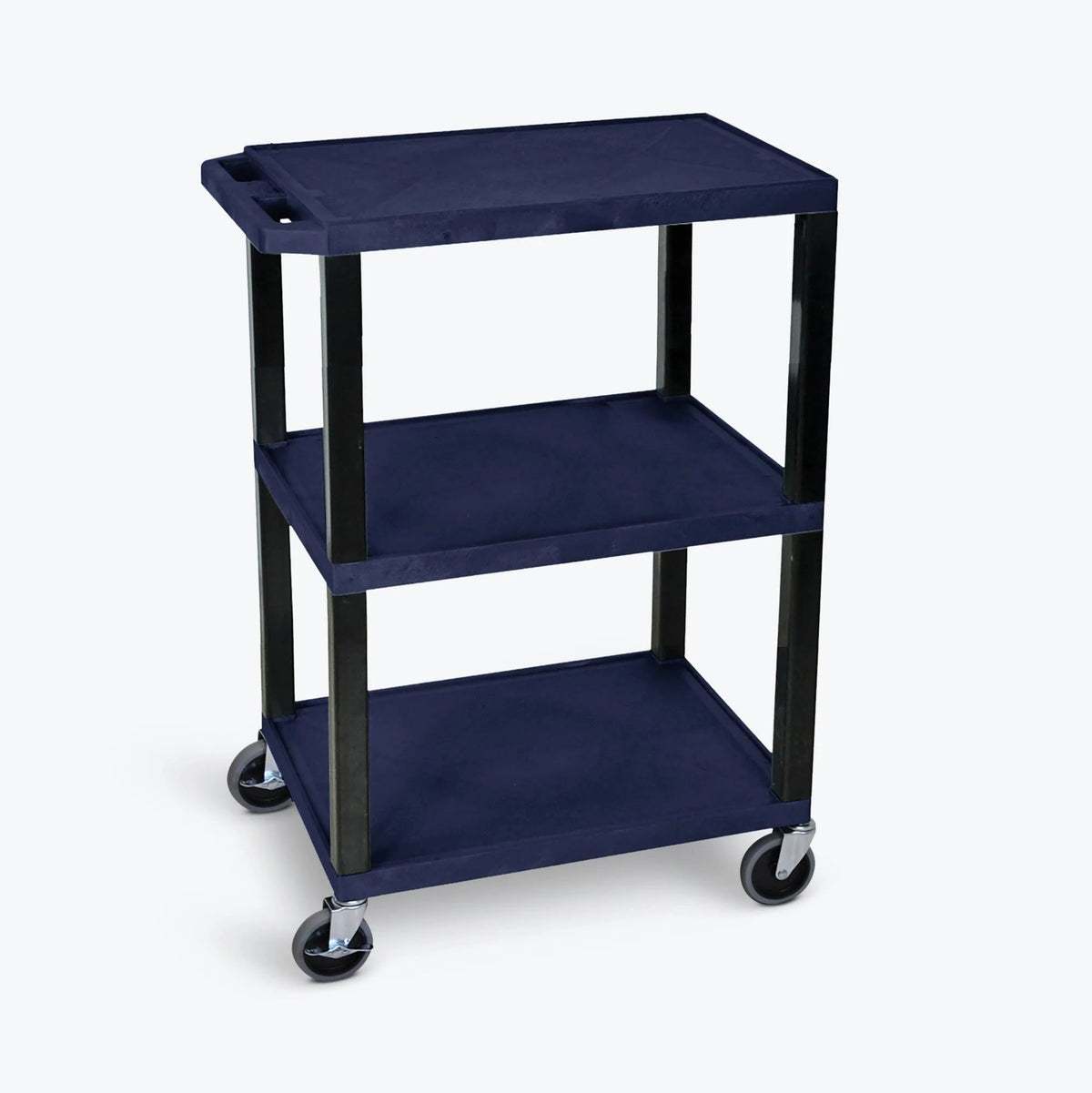 Navy Blue 3 Shelf Utility Cart K8717