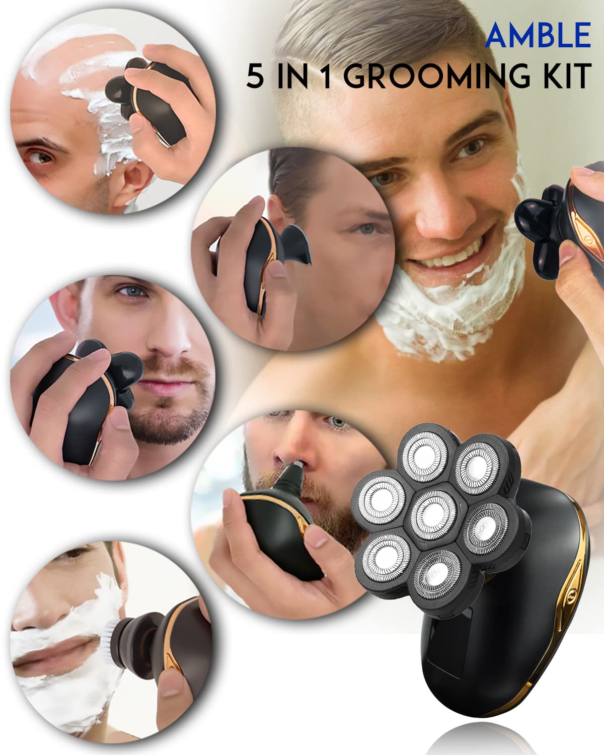 5-in-1 Electric Shavers Rotary Razor V71680