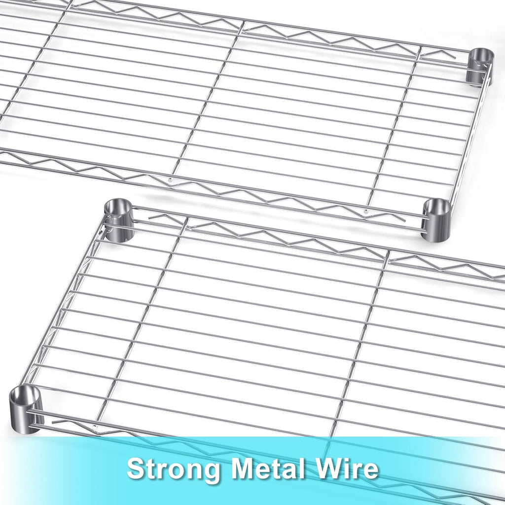 Chrome 5 Tier Rolling Metal Utility Cart Y53420