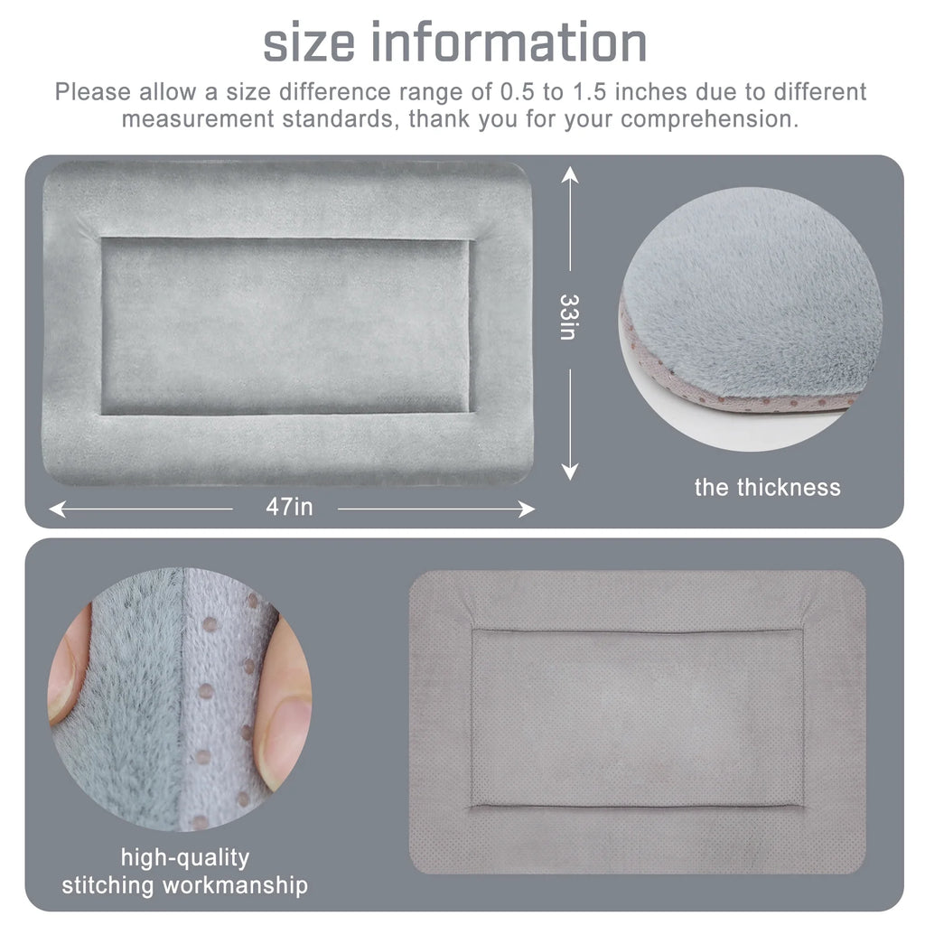 Large Washable Anti-Slip Dog Crate Mat B4017