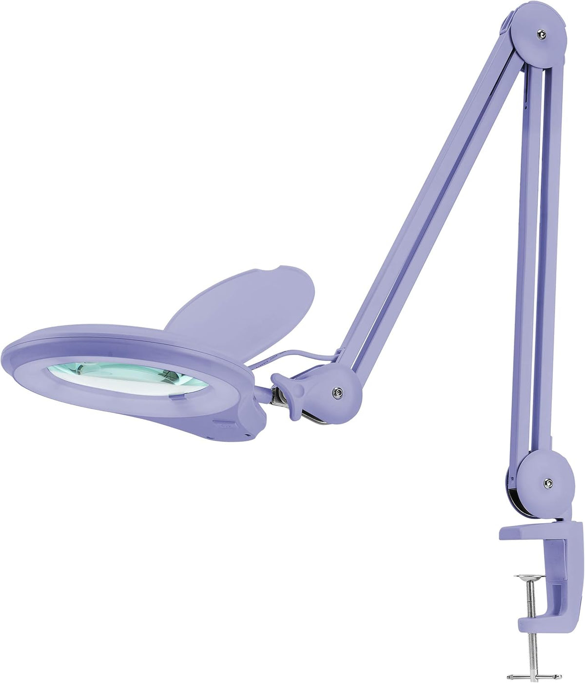 1,200 Lumens Dimmable LED Magnifying Lamp with Clamp, 5 Diopter with 20 Diopter, 5 Inches Lens, Gray J1683