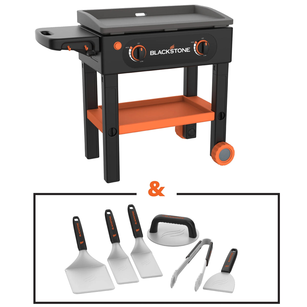 Toy Griddle Play Set with Plastic Cooking Utensils, 7-Piece X793