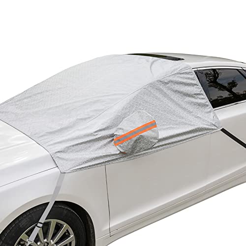 63''x102'' Heavy Duty Car Windshield Cover with Mirror Covers J540