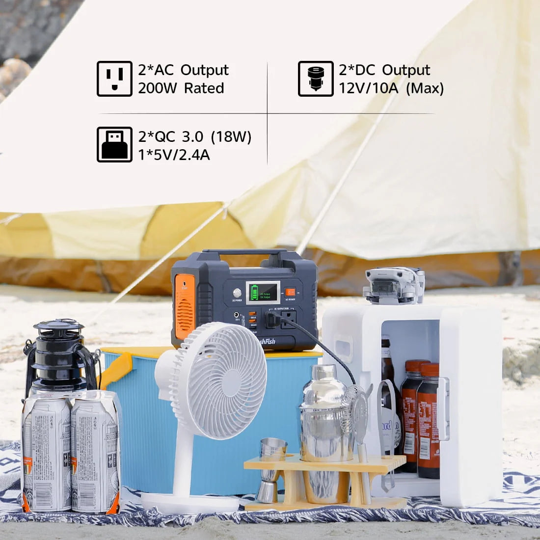 200W Portable Power Station L9875