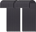 16" Heavy Duty J Hook 24 Pcs Black Steel Ground Anchors T36673