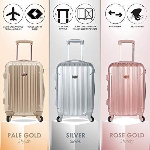 Midnight Blue Hardside Spinner Luggage, Carry-On 20-Inch F3330
