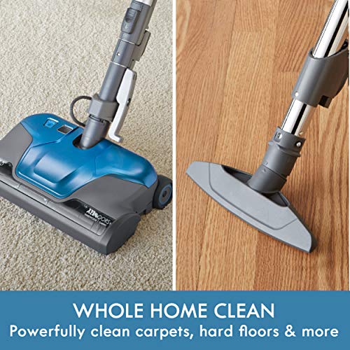 Lightweight Bagged Canister Vacuum Cleaner with HEPA and 4 Cleaning Tools K335527