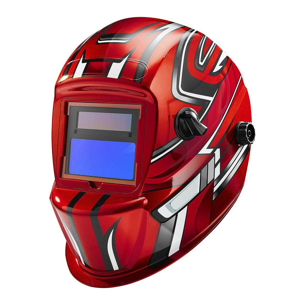 Red Auto-Darkening Welding Helmet D258378