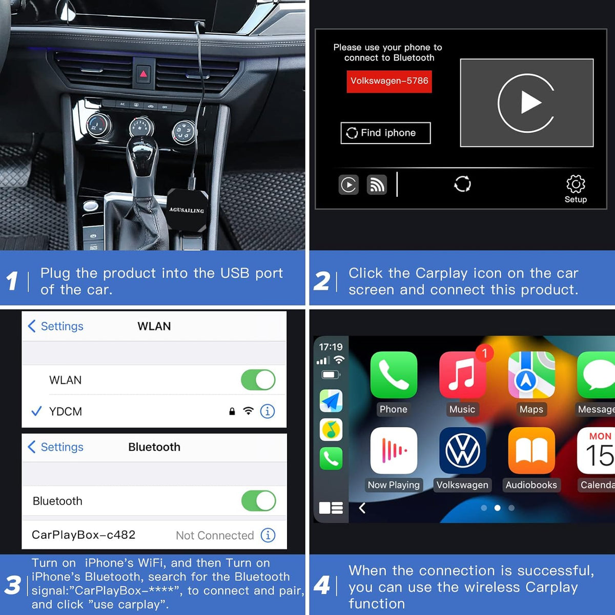 Wireless CarPlay Adapter Pack of 2 K2291