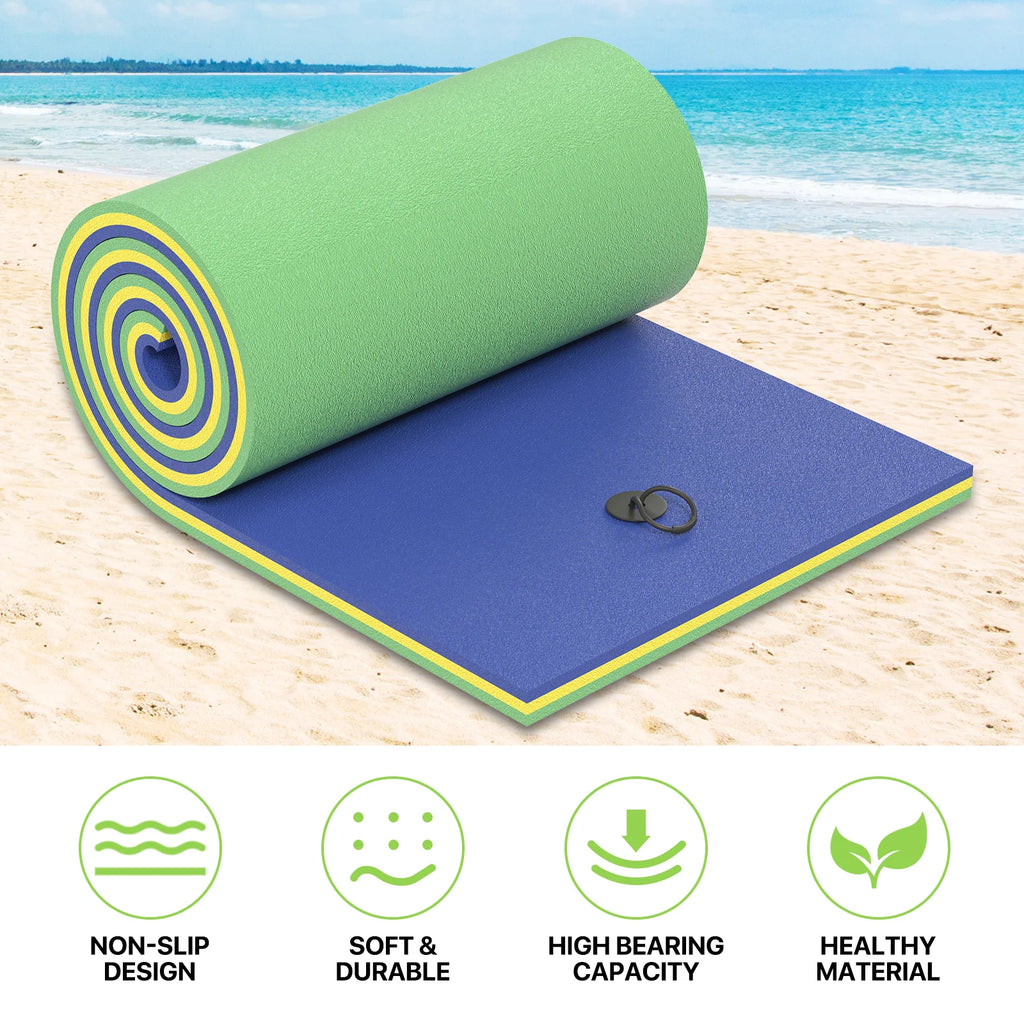 9x3FT 3-Layer Tear-Resistant XPE Foam Water Floating Pad U115875