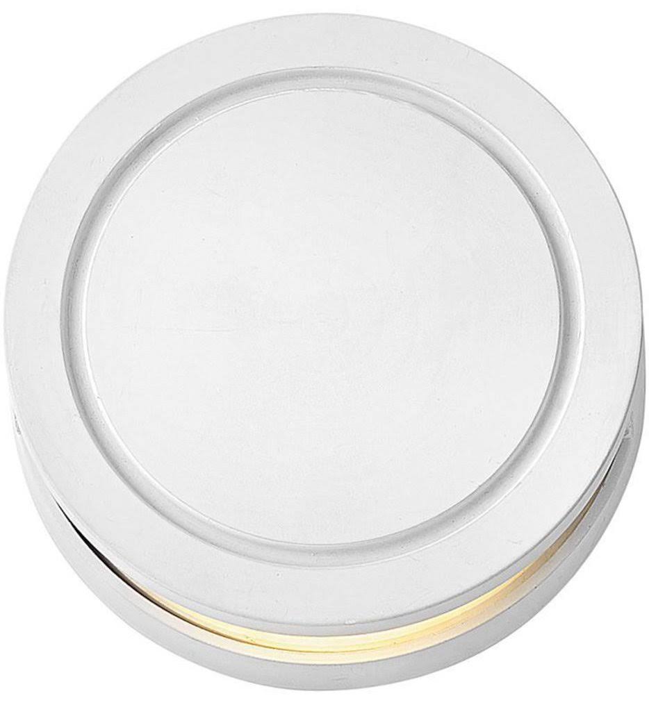Satin White Round Deck Light Y71980