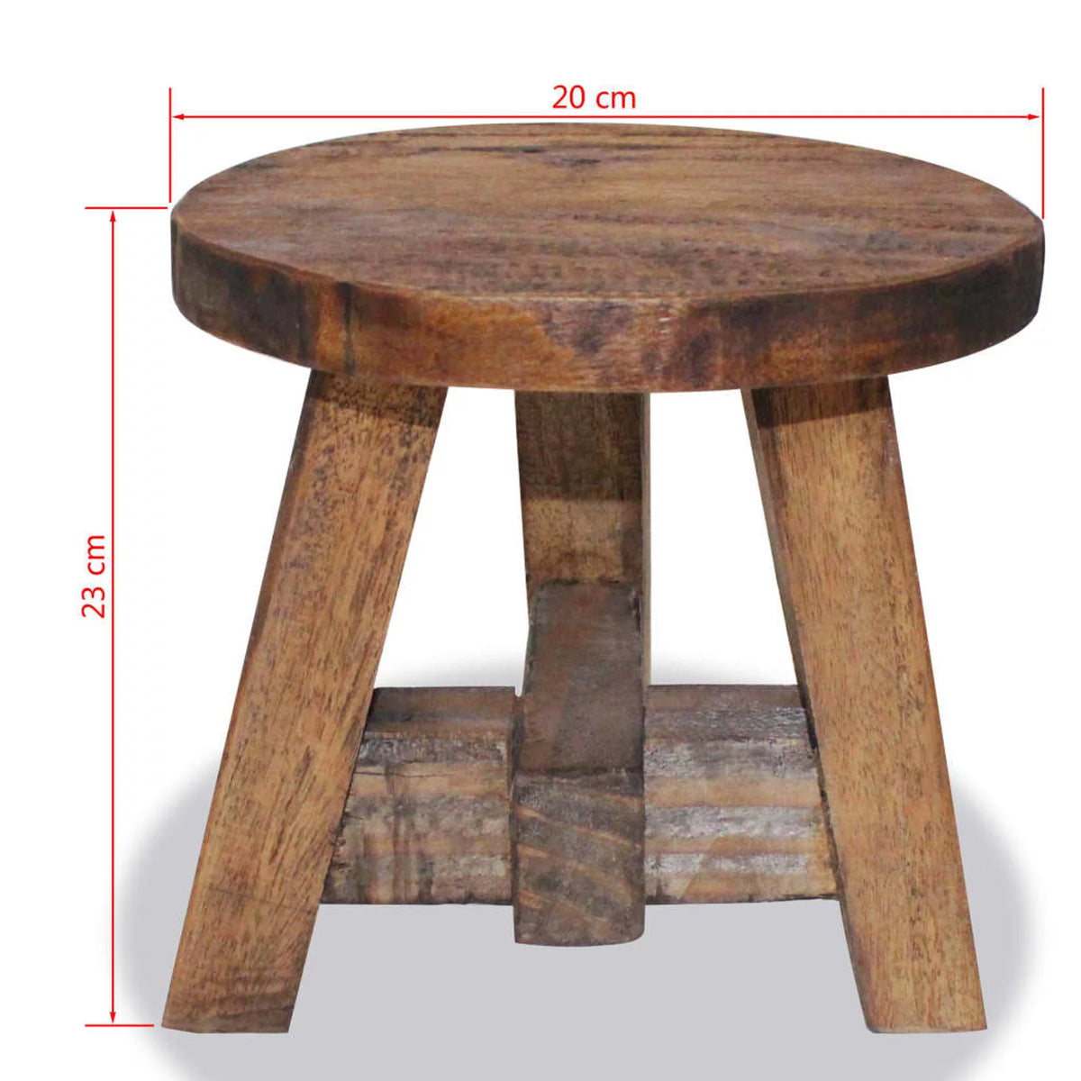 Solid Reclaimed Wood Stool X678