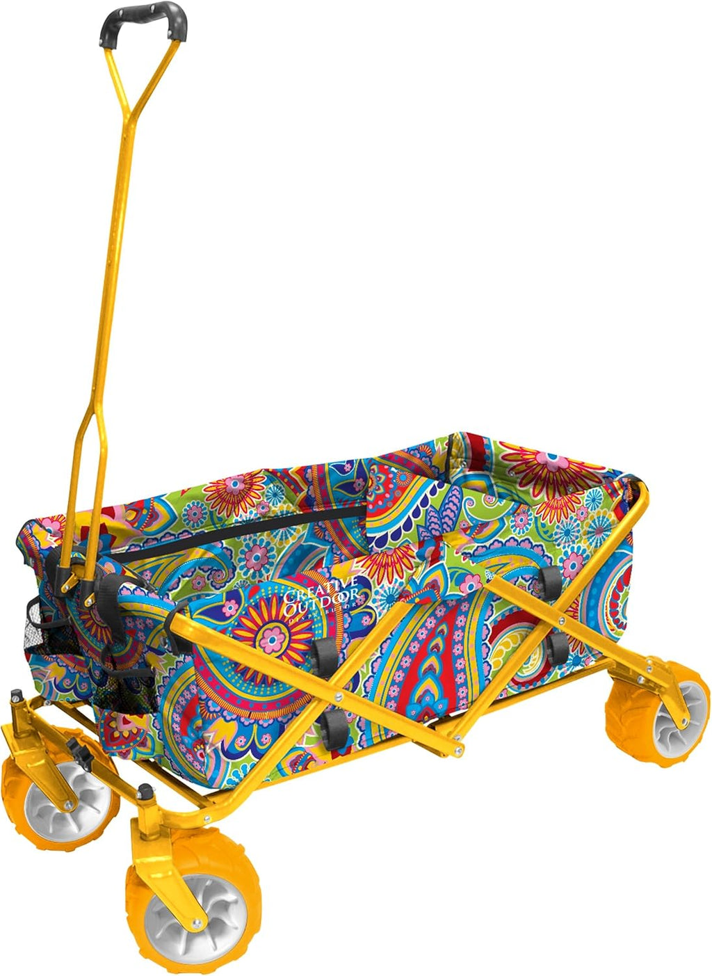 Red Collapsible Folding Wagon Cart V5243