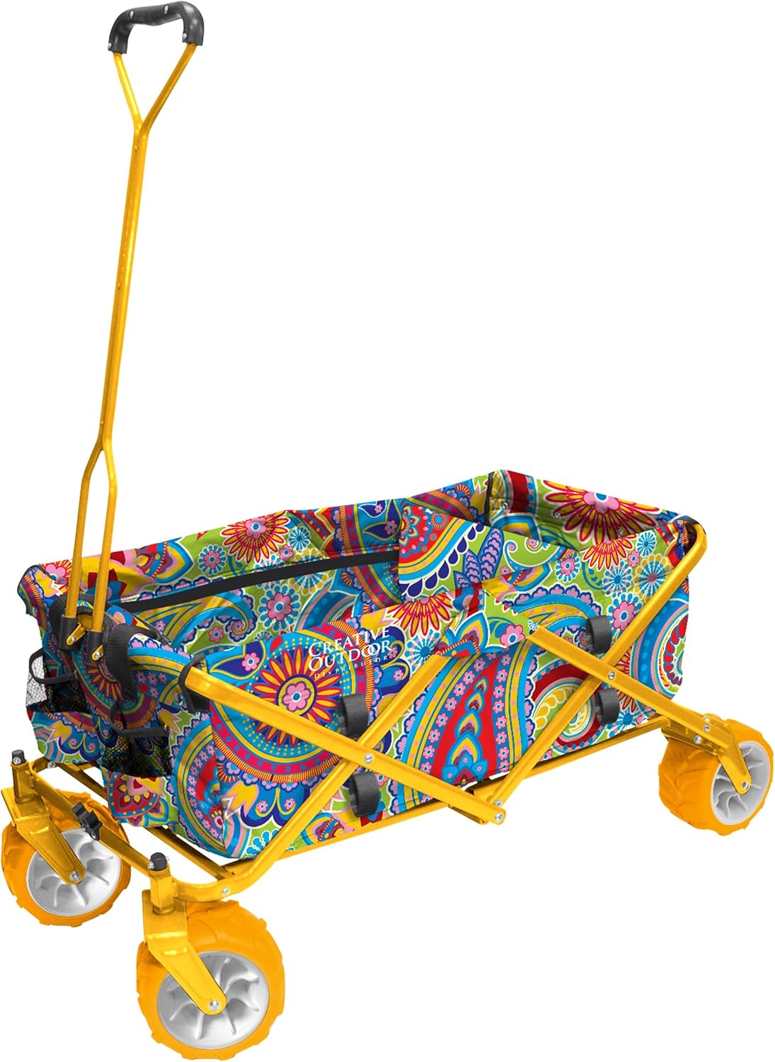 Red Collapsible Folding Wagon Cart V5243