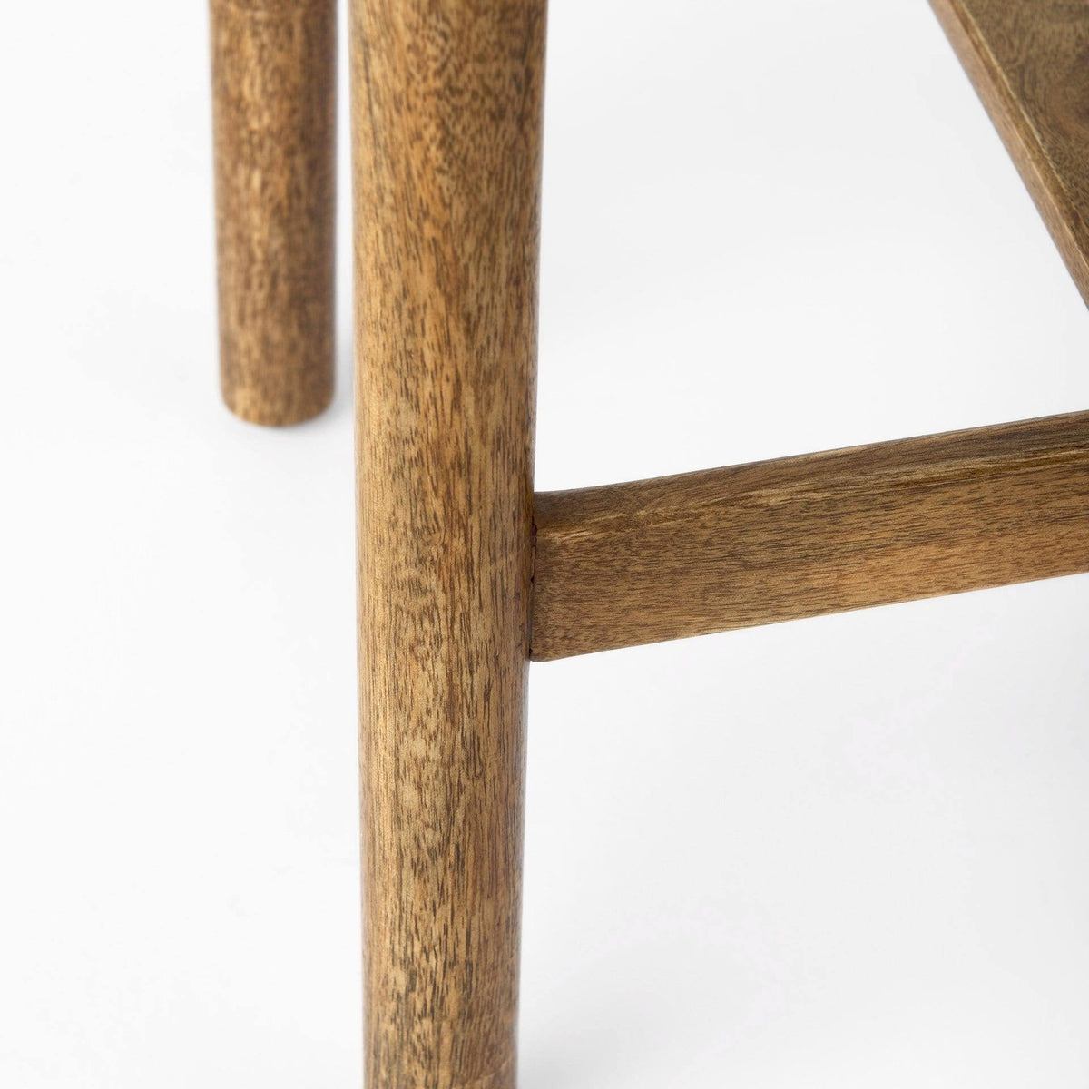 Cognac Brown Leather Medium Brown Wood Bar Stool L290426