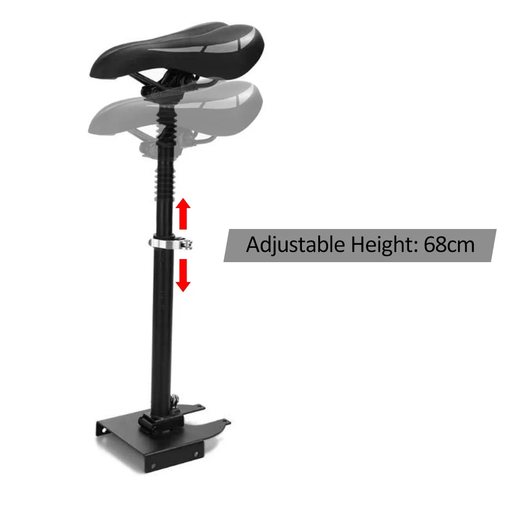 Electric Skateboard Saddle with Adjustable Height, Foldable Seat Chair Replacement F4446