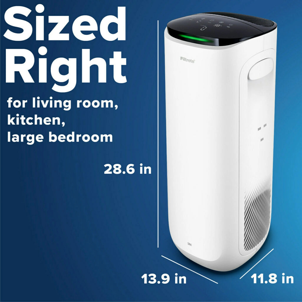 Large White Carbon True HEPA Air Purifier M7882