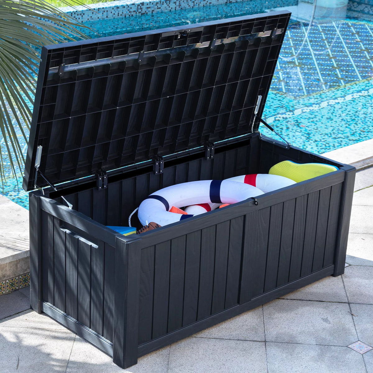 Waterproof Heavy Duty Large Plastic Deck Box Q2530