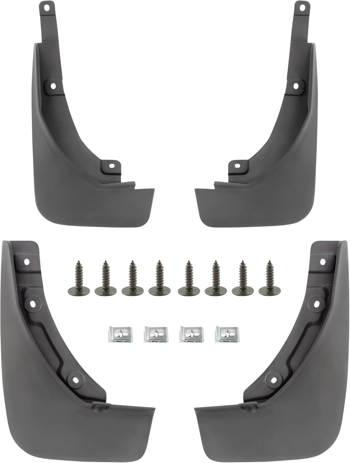 Set of 4 Front and Rear Mud Flaps Splash Guards for Ford Escape 2020 2021 Sport Utility Mud Guard Set W840351