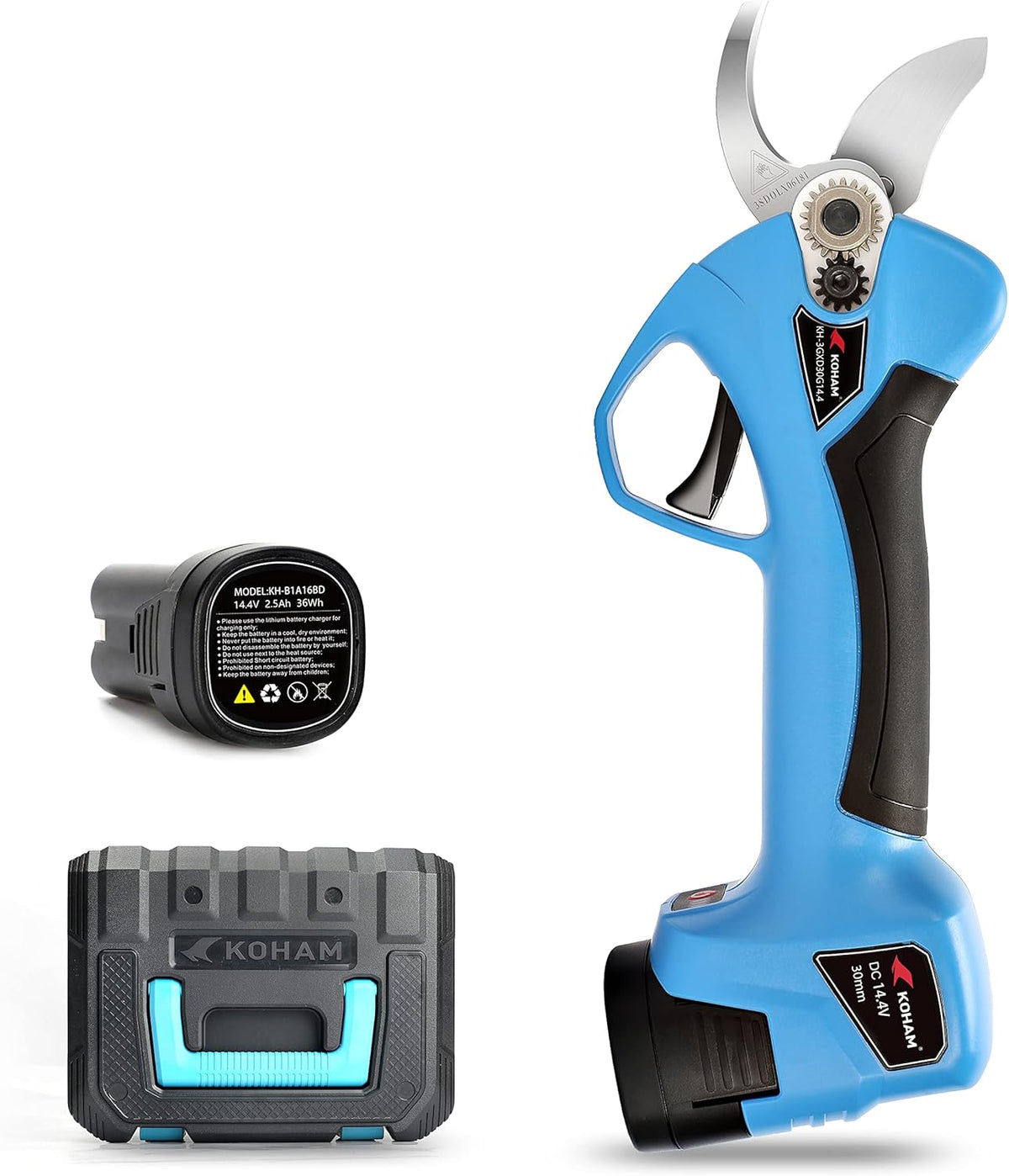 Electric Pruning Shears with 2 Pack 2.5AH Battery, 1 Inch Cut Diameter B9668