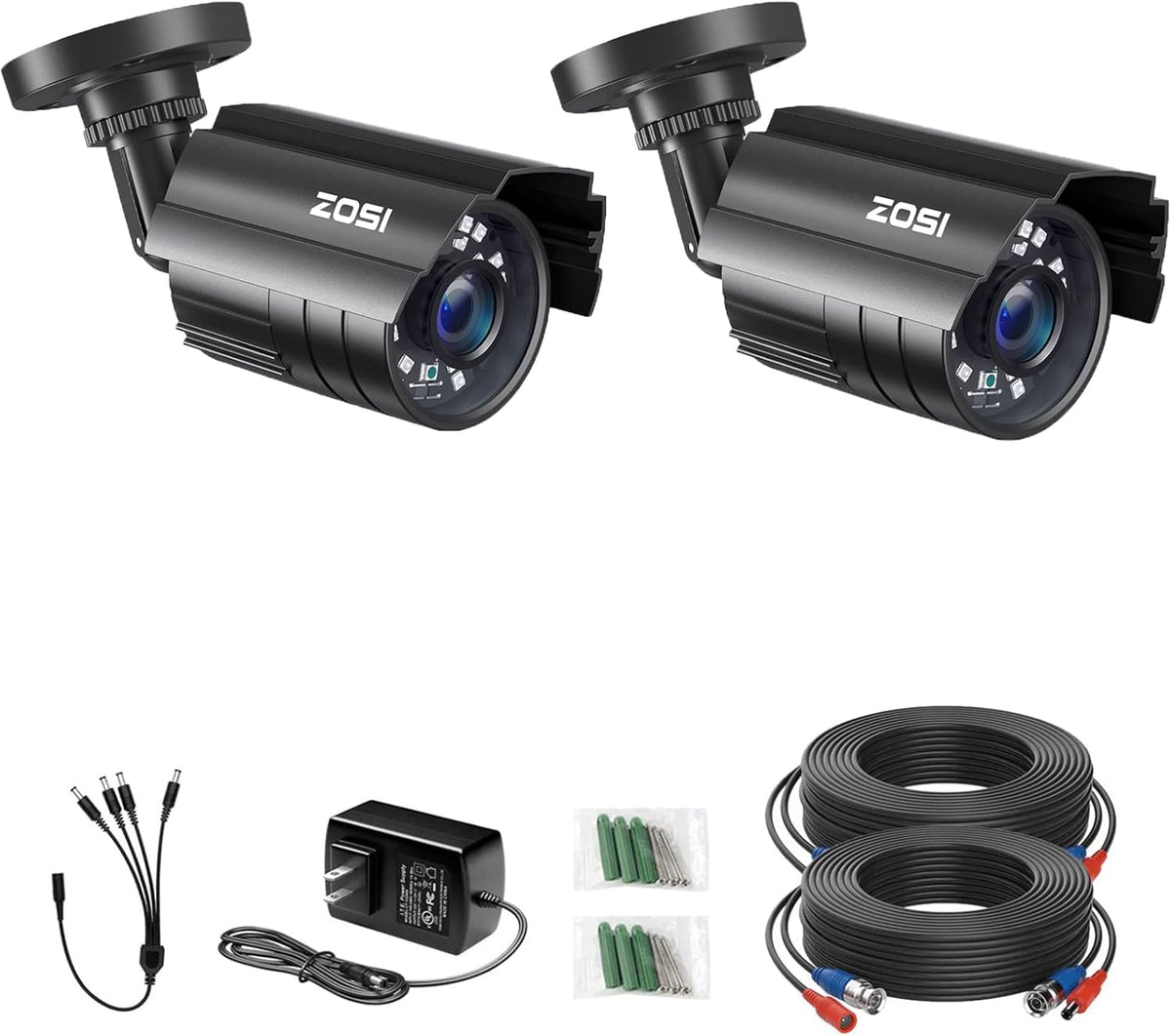 5MP Lite H.265+ 8CH 1080P CCTV DVR with 4pcs 2.0MP Weatherproof Surveillance Cameras B59656