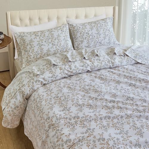 4-Piece 100% Turkish Cotton Flannel Sheet Set Queen R221