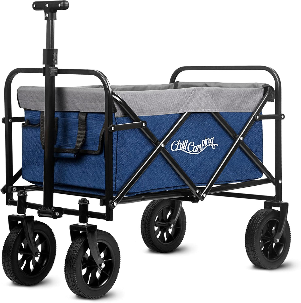 Purple Collapsible Utility Wagon with All Terrain Big Wheels Z574