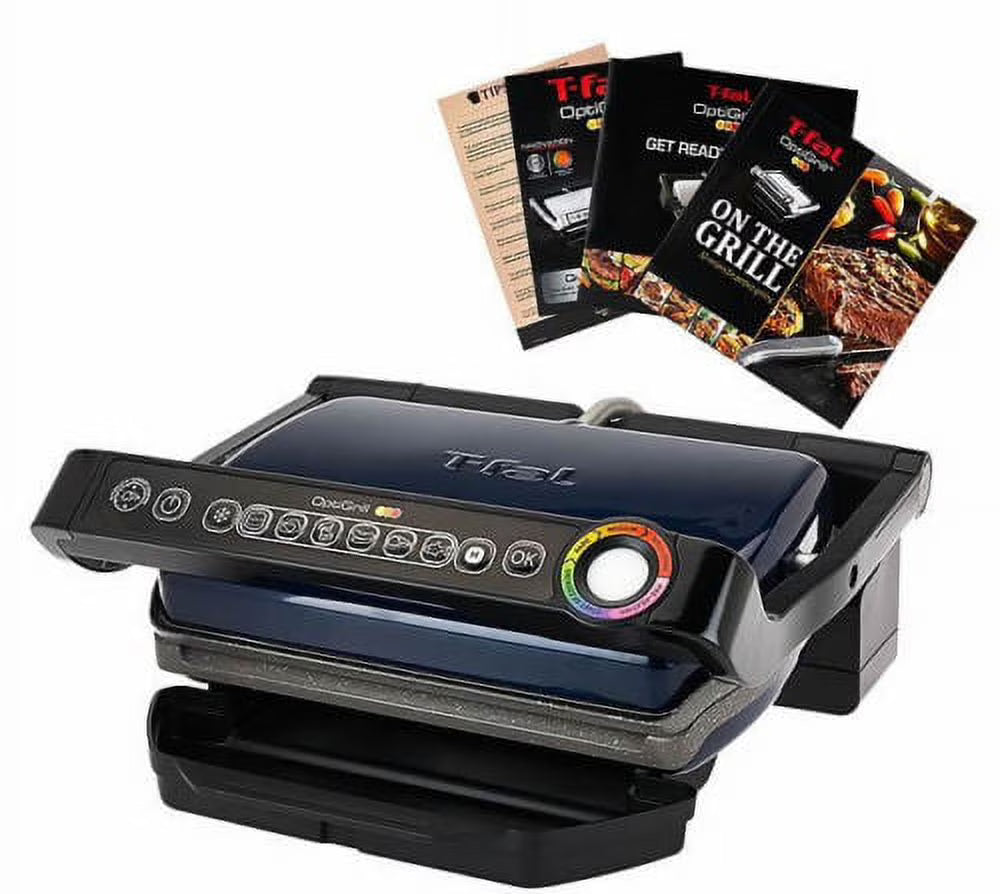 Blue Indoor Electric Grill with Removable Ceramic Plates M40378