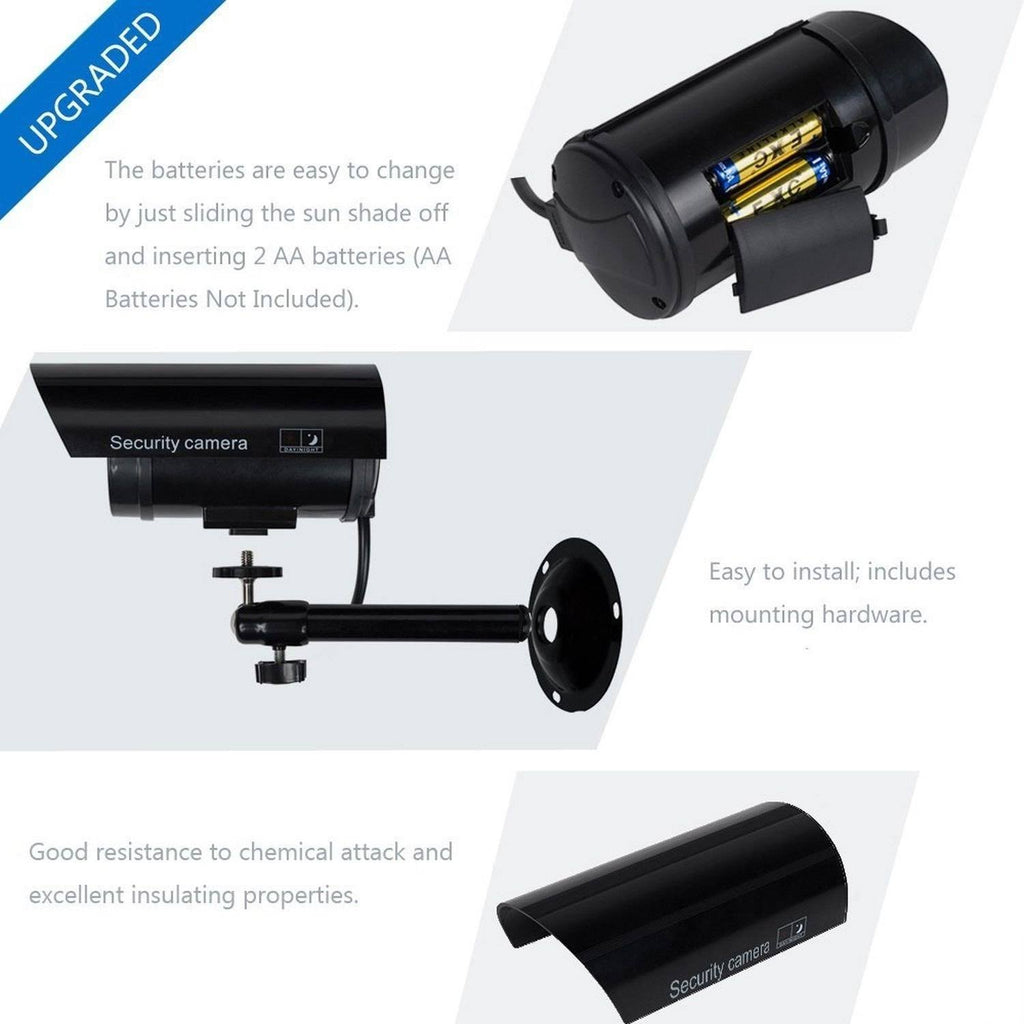 Dome Camera with LED Light and Warning Sticker V525907