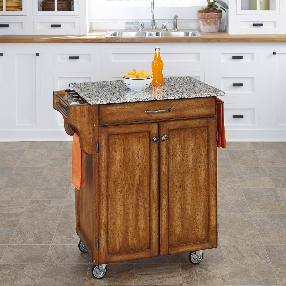 Kitchen Cart with Granite Top E587666
