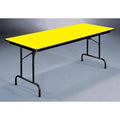 Yellow Folding Table 24 in. x 48 in. L663765