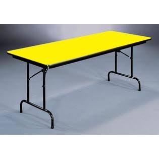 Yellow Folding Table 24 in. x 48 in. L663765