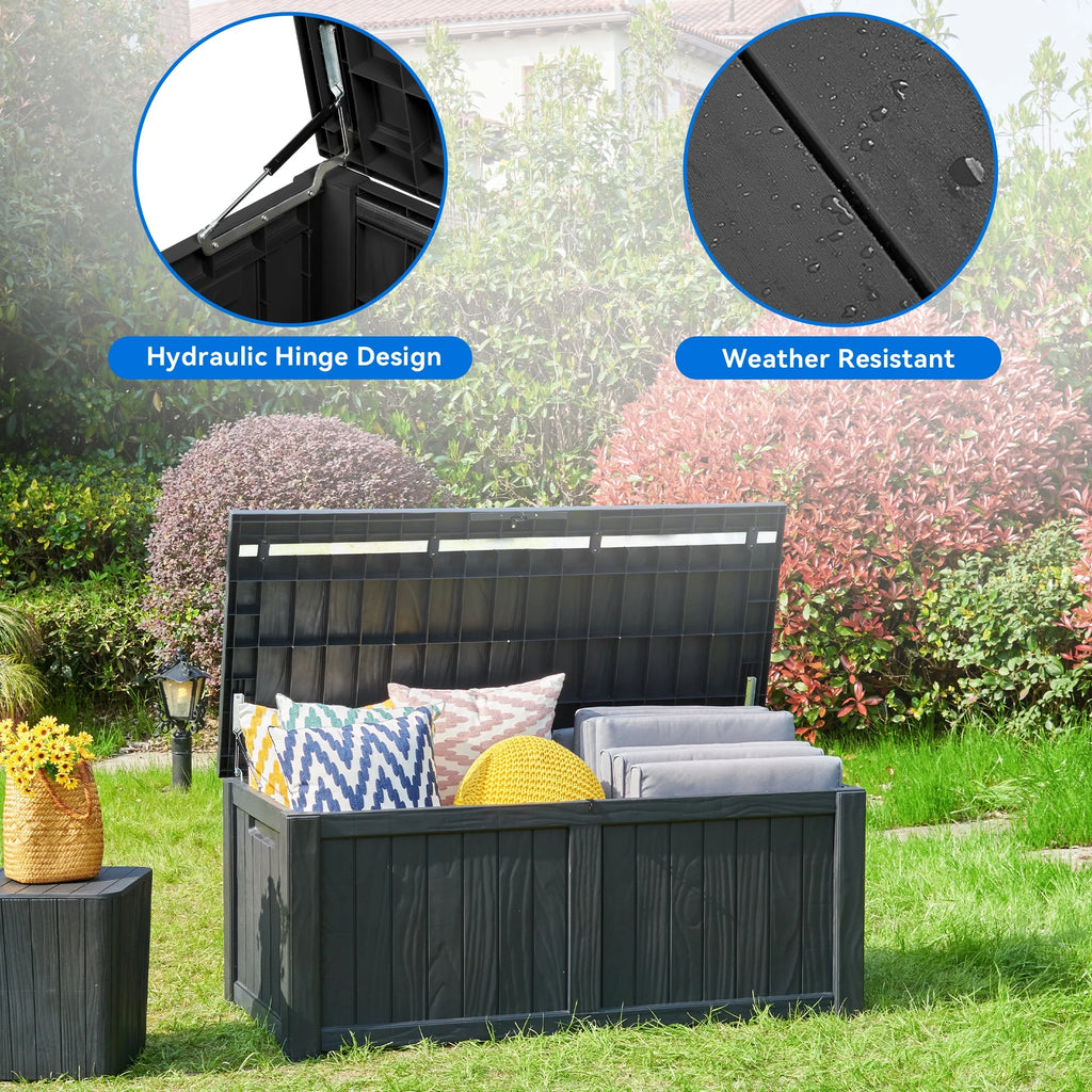 Waterproof Heavy Duty Large Plastic Deck Box Q2530