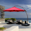11 FT Curvy Aluminum Offset Cantilever Umbrella L593972
