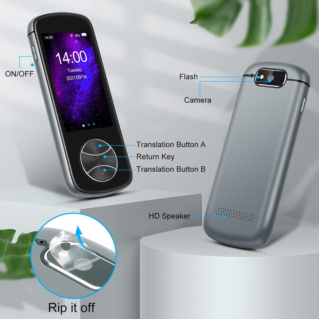 Portable 127 Languages Two Way Instant Voice Translator Device with 3.0 HD Touch Screen F5444