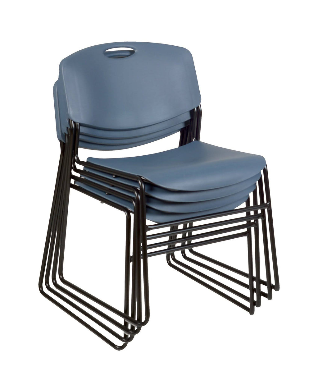Round Breakroom Table and 4 Stack Chairs X22133