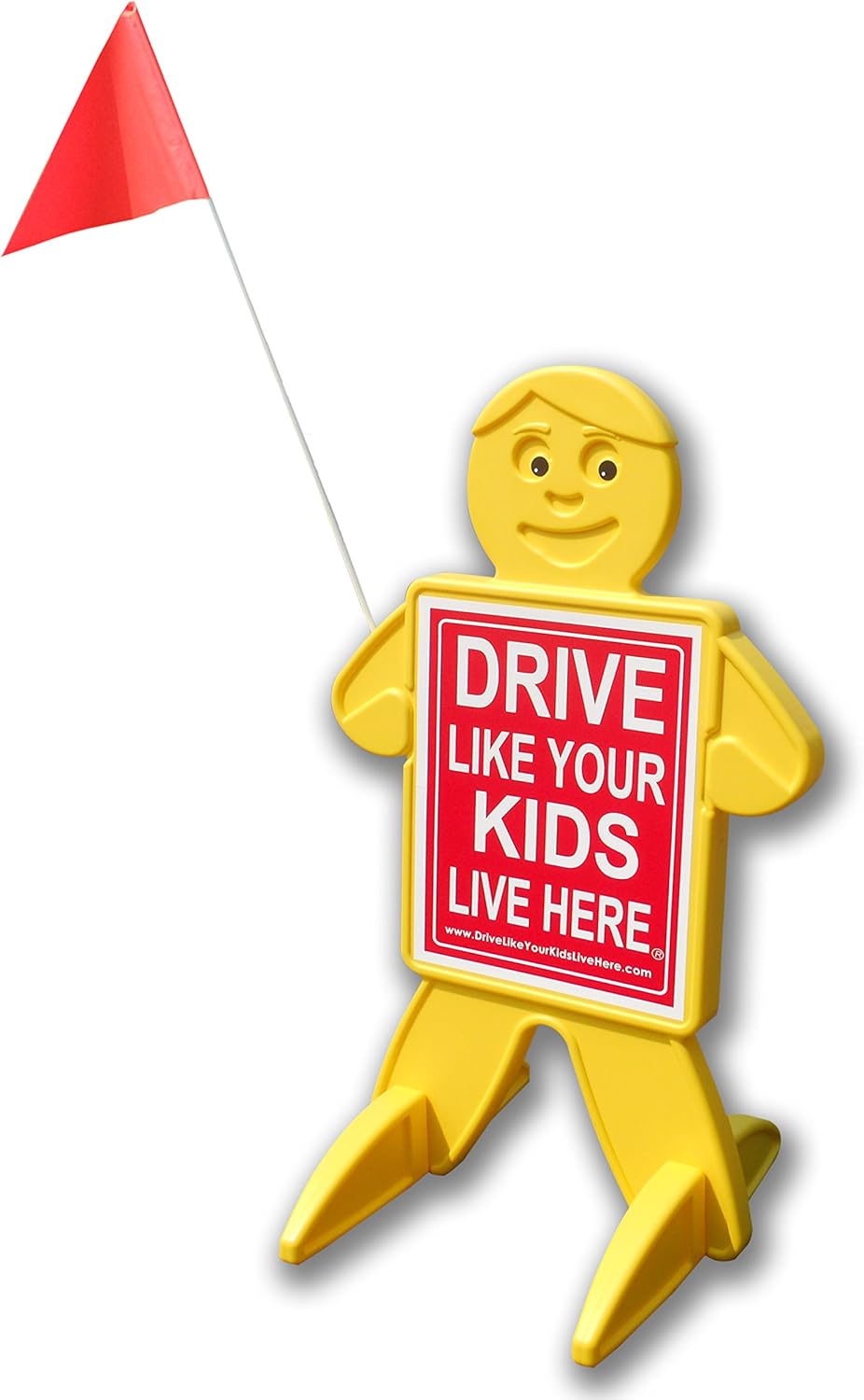 Pack of 2 Double Sided Durable Plastic Kid Caution Sign U58081