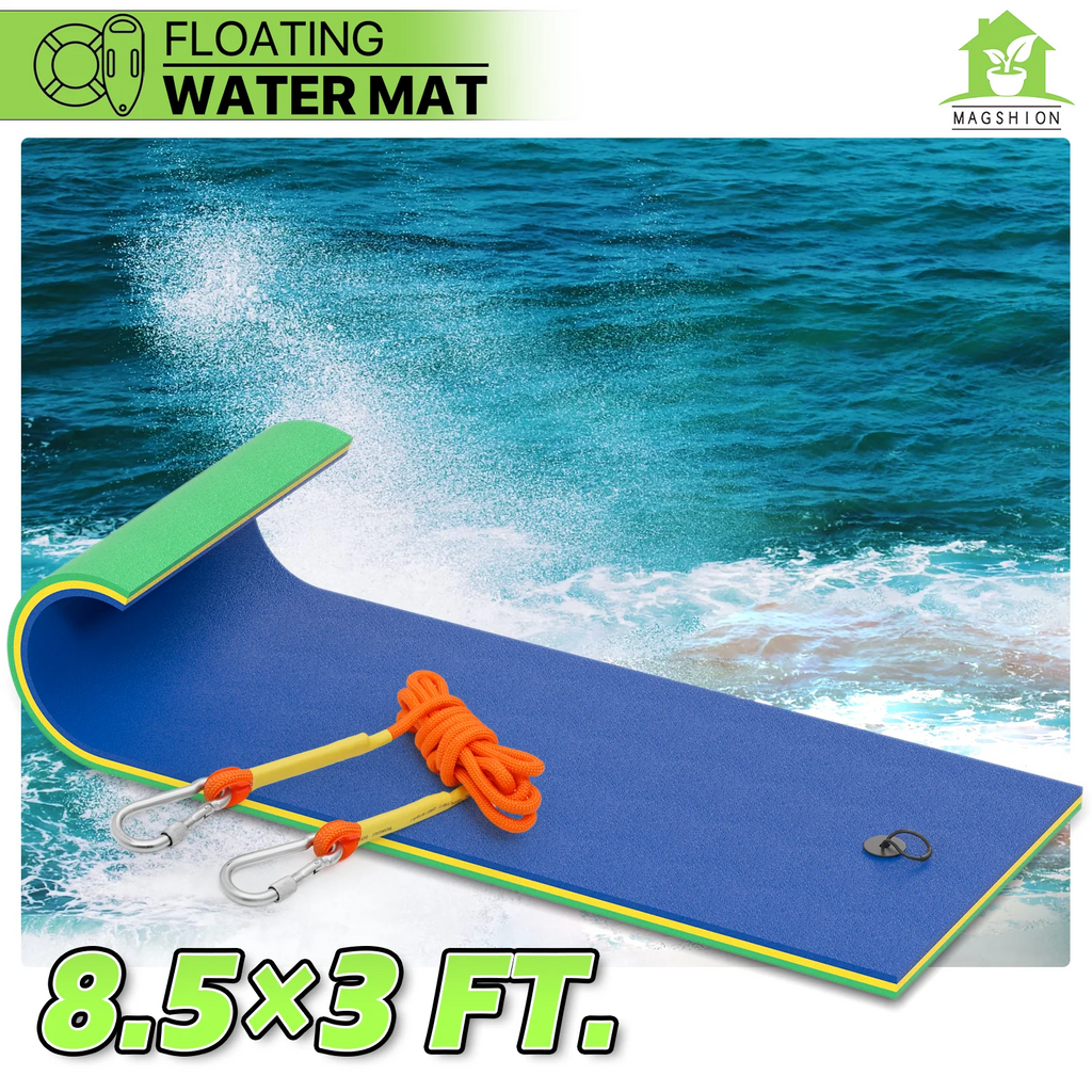 9x3FT 3-Layer Tear-Resistant XPE Foam Water Floating Pad U115875