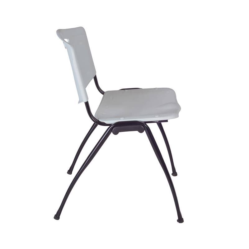 Round Breakroom Table and 4 Stack Chairs X22133