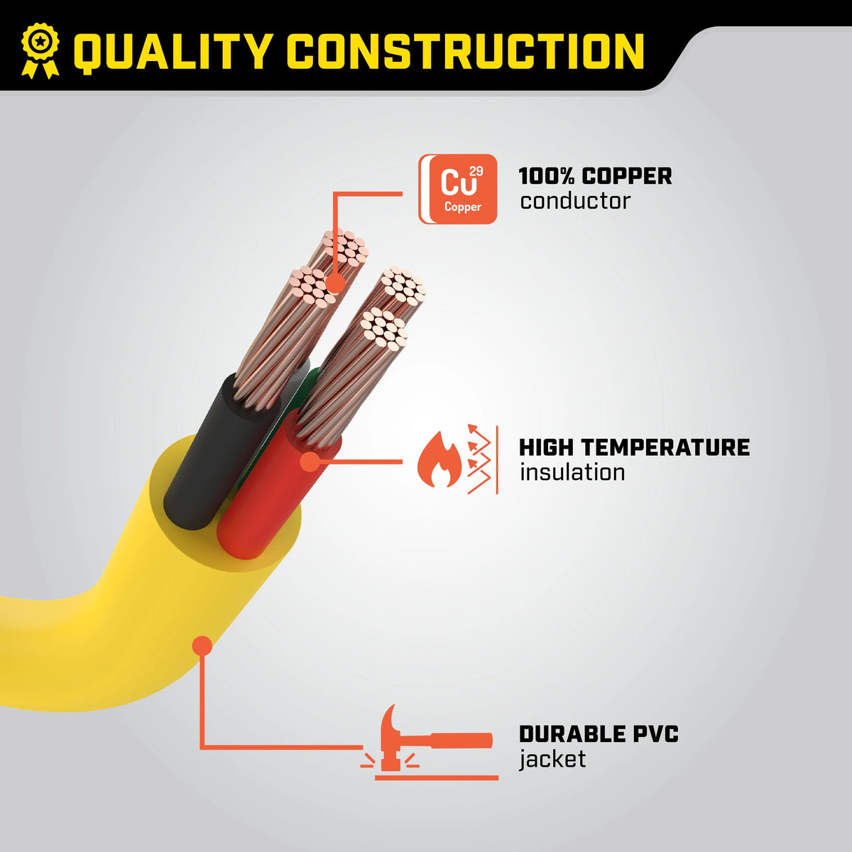 25-Foot 30-Amp Generator Extension Cord B23189