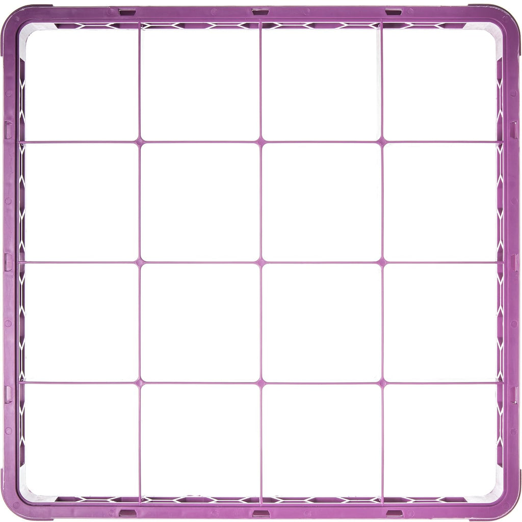 16 Compartment Divided Glass Rack Extender, Lavender, Pack of 2 S6425