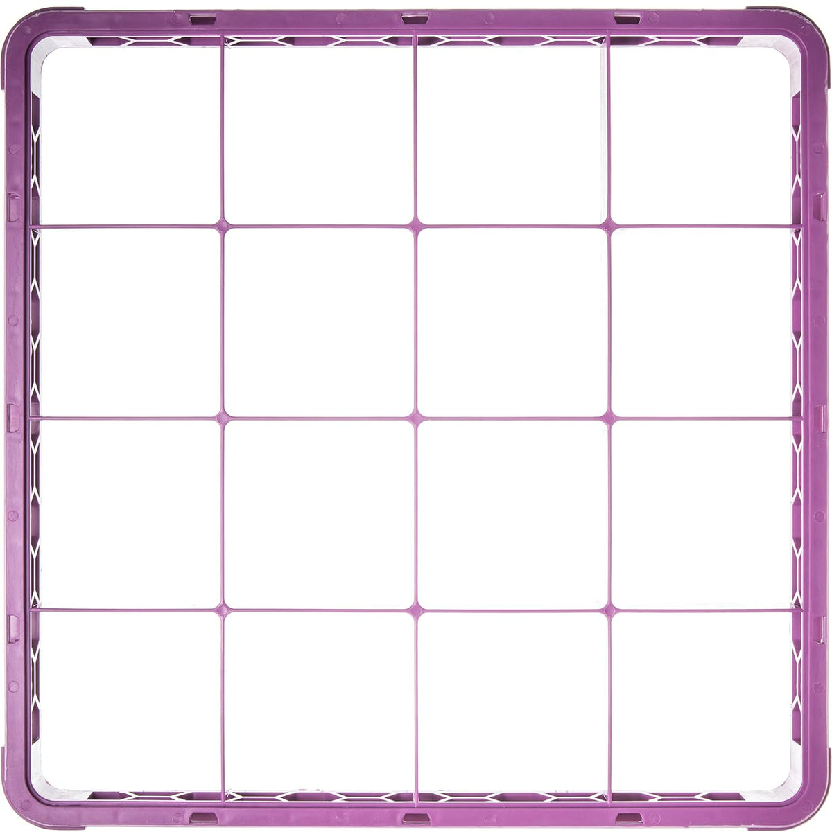 16 Compartment Divided Glass Rack Extender, Lavender, Pack of 2 S6425