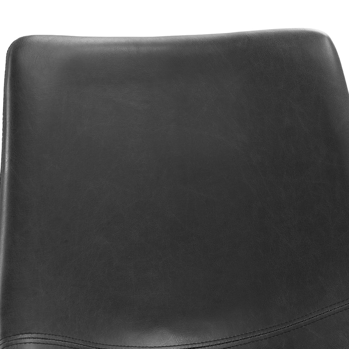 Black Faux Leather Counter Stools Set of 2 L253755