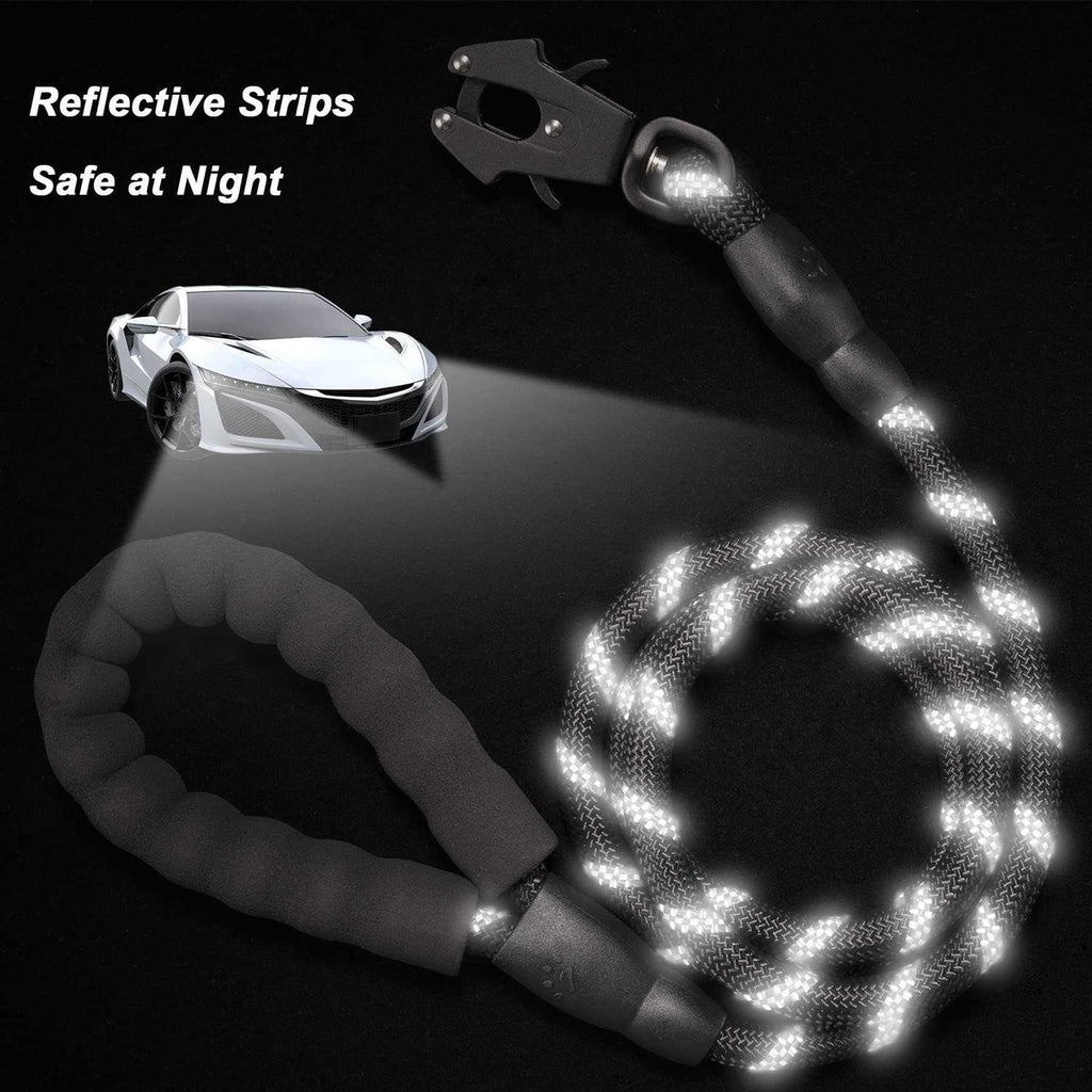Heavy Duty Reflective Nylon Dog Leash with Locking Clip G651