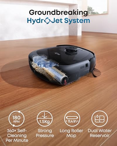Robot Vacuum and Mop Combo with Self-Cleaning Station J4835