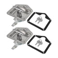 2 Set Stainless Steel Tool Box Lock with Gasket and Keys Q369251