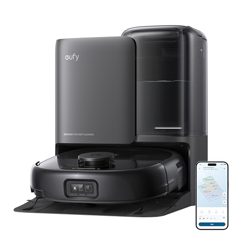 Robot Vacuum and Mop Combo with Self-Cleaning Station J4835