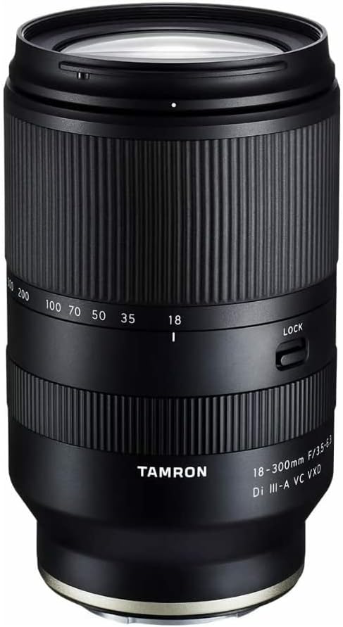 18-300mm F/3.5-6.3 Lens for Sony E APS-C Mirrorless Cameras (Black) H114625