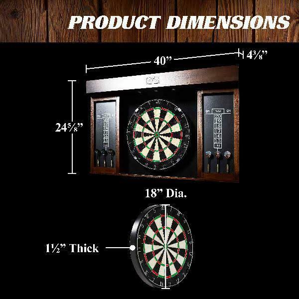 40 inch Dartboard Cabinet with LED Light Y54552