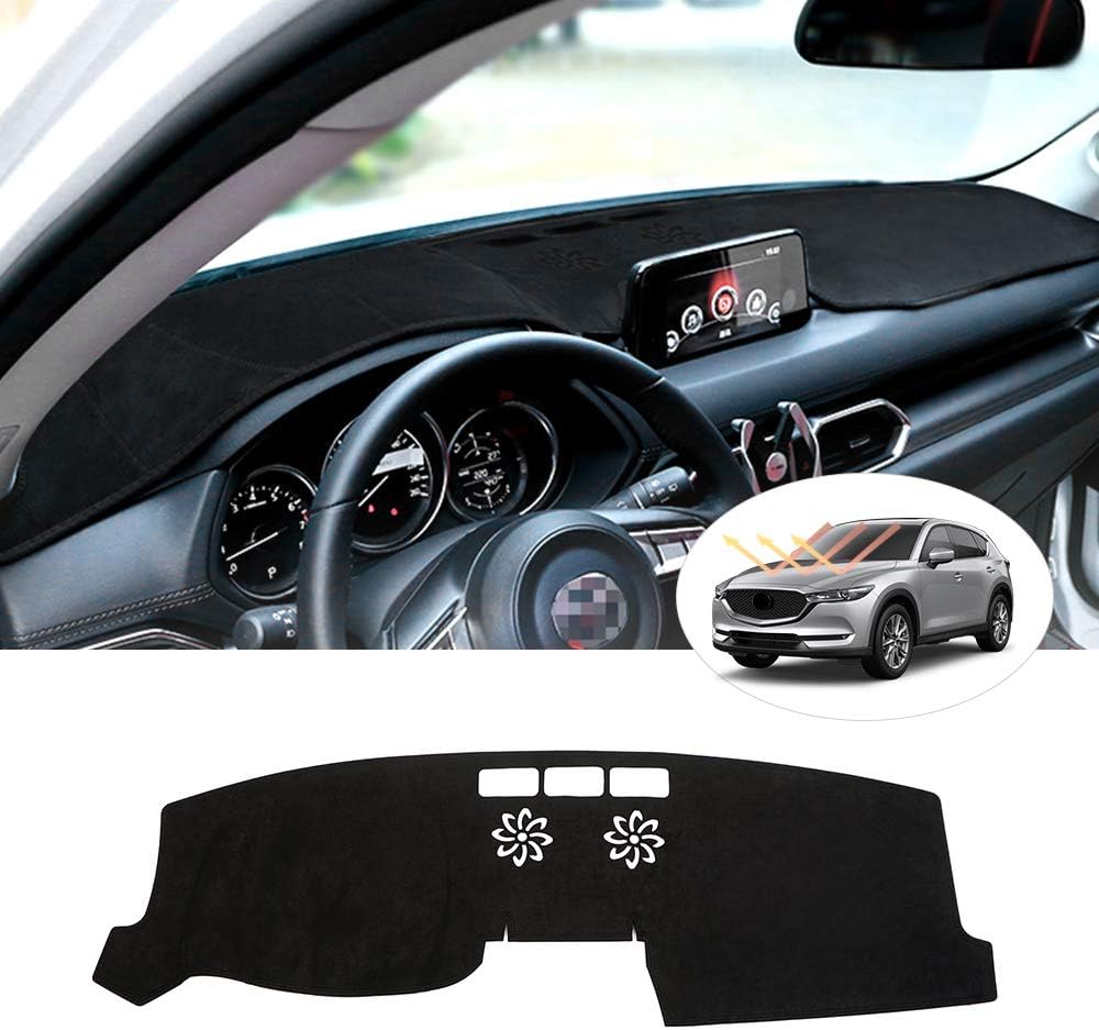Dashboard Mat Cover for Mazda CX-5 2017-2022, Nonslip Dash Mat Protector, Pack of 2 Y7800